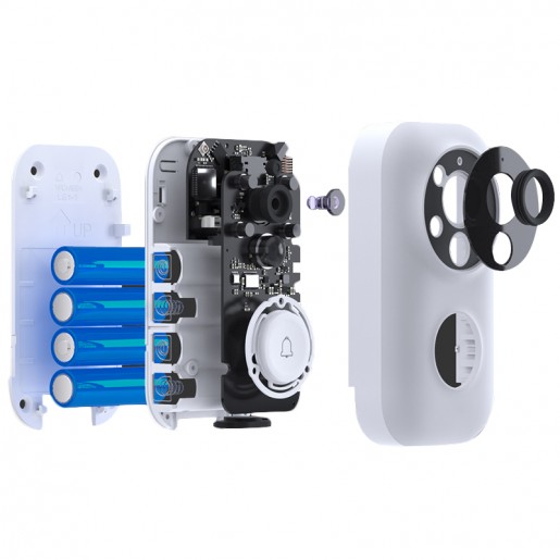 Умный дверной видео-звонок Xiaomi Smart Video Doorbell (белый)